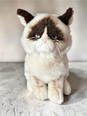 GUND Grumpy Cat Plush Stuffed Animal Meme Cat Tardar Sauce 10"